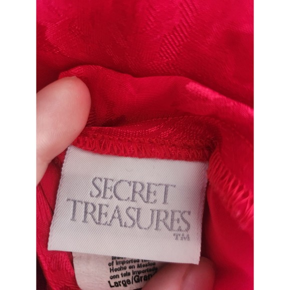 Y2k Secret Treasures Women's Sexy Lace Floral Night Slip Lg - Picture 9 of 9